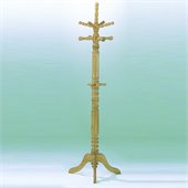 Homelegance Super Deluxe Oak Standing Coat Rack with Umbrella Rack