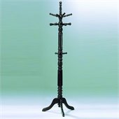 Homelegance Super Deluxe Cherry Standing Coat Rack with Umbrella Rack