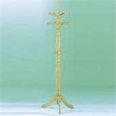 Homelegance Super Deluxe Natural Standing Coat Rack with Umbrella Rack