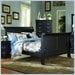 Homelegance Bastille Sleigh Bed in Black Finish