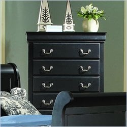 Homelegance Bastille 6 Drawer Chest in Black Finish Best Price