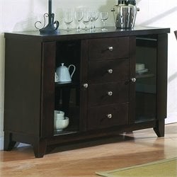 Homelegance Daisy Espresso Side Board