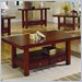 Homelegance Daffodil Cherry Rectangular Cocktail Table