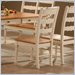 Homelegance Sedgefield Antique White Side Chair with Pine Seat