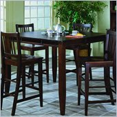 Homelegance Market Square Espresso Pub Height Dining Table with Butterfly Leaf