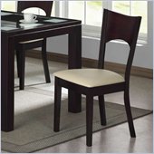 Homelegance Radius Merlot Chair with Cushion Seat (Set of 2)