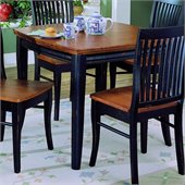 Homelegance Liz Black Dining Table with Cherry Top