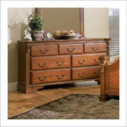 Homelegance Legacy 7 Drawer Dresser in Warm Cognac