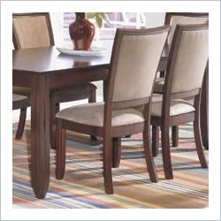 Homelegance Capria Peat Microfiber Side Chair (Set of 2)