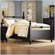 ADD TO YOUR SET: Homelegance Hanna Black Queen Size Panel Poster Bed
