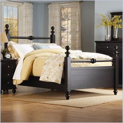 Homelegance Hanna Black Panel Poster Bed