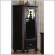 ADD TO YOUR SET: Homelegance Hanna Mirrored Tower Chest in Black Finish