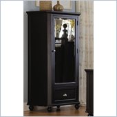 Homelegance Hanna Mirrored Tower Chest in Black Finish