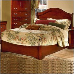 Homelegance Dijon Low Profile Sleigh Bed in Cherry Finish-Full
