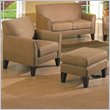 Homelegance Petite Microfiber Chair with Ottoman Set