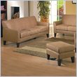 Homelegance Petite Microfiber Sofa with Ottoman Set