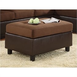 Homelegance Ottoman in Chocolate Best Price