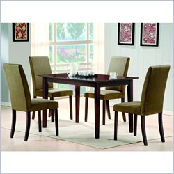 Homelegance Weitzmenn 5 Piece Dining Set in Cherry Finish