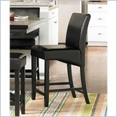 Homelegance Papario Counter Height Dining Side Chair in Black