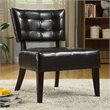 ADD TO YOUR SET: Homelegance Warner Accent Chair in Dark-Brown Bi-Cast Vinyl 