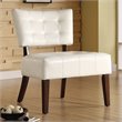 ADD TO YOUR SET: Homelegance Warner Accent Chair in White Bi-Cast Vinyl 