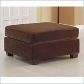 Homelegance Burke Ottoman in Dark Brown