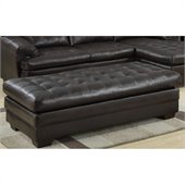 Homelegance Brooks Bench Ottoman in Dark Brown