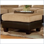 Homelegance Royce Ottoman in Brown Bella