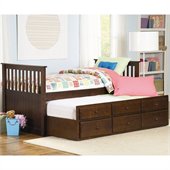 Homelegance Zachary Twin/Twin Trundle Bed in Espresso