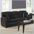 ADD TO YOUR SET: Homelegance Lombard Microfiber & Bi-Cast Vinyl Sofa in Chocolate