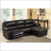 Homelegance Paul Sofa Chaise Sectional in Dark Espresso