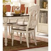 Homelegance Ohana Dining Side Chair in White/Cherry (Set of 2)