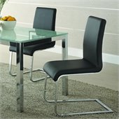 Homelegance Knox Dining Side Chair in Black (Set of 4)