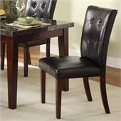 Homelegance Decatur Dining Side Chair in Espresso/Cherry (Set of 2)