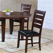 Homelegance Ameillia Dining Side Chair in Dark Oak (Set of 2)