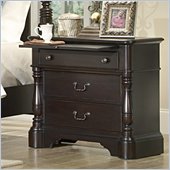 Homelegance Jackson Park Night Stand in Dark Cherry