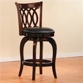 Homelegance Shapel Swivel Counter Height Chair in Cherry (Set of 2)