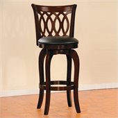 Homelegance Shapel Swivel Pub Chair in Cherry (Set of 2)