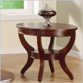 Homelegance Avalon End Table in Cherry