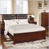 Homelegance Hamilton Street Queen Size Bed in Brown Cherry