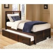 Homelegance Paula Captain Bed with Trundle in Medium Cherry