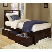 Homelegance Paula Captain Bed with Drawer in Medium Cherry