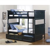 Homelegance Sanibel Twin over Twin Bunk Bed in Black