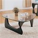 Trent Home Chorus Glass Top Cocktail Table in Black