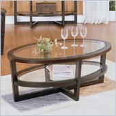 Homelegance Vista Cocktail Table in Cherry
