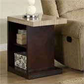 Homelegance Mooney End Table in Dark Cherry