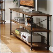 Homelegance Factory Sofa Table in Rustic Brown