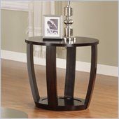 Homelegance Patterson End Table in Espresso