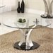 Trent Home Charlaine Glass Top Round Cocktail Table