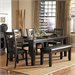 Trent Home Hawn 6 Piece Dining Table Set in Espresso
